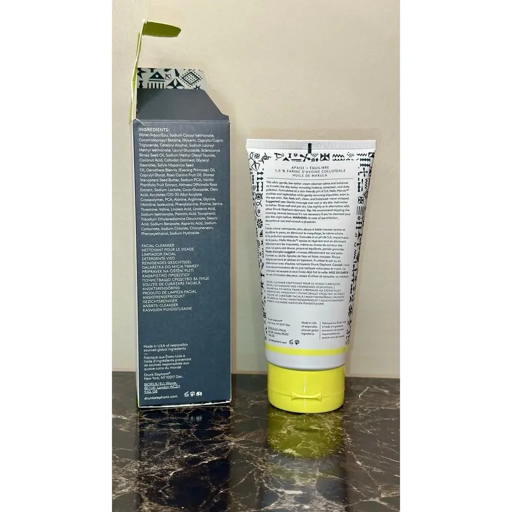 Drunk Elephant Mello Marula Cream Cleanser 5oz/150ml